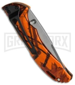 Buck Knives Buck Bantam BLW Mossy Oak Orange Camo Folding Knife 0285CMS9 (3.125" Plain) 5 Buck Knives Buck Bantam BLW Mossy Oak Orange Camo Folding Knife 0285CMS9 (3.125" Plain) -Buck Knives Sales Store Buck Bantam BLW Mossy Oak Camo Orange 0285CMS9 B CAT. 3895 BHQ 12362 jr side large