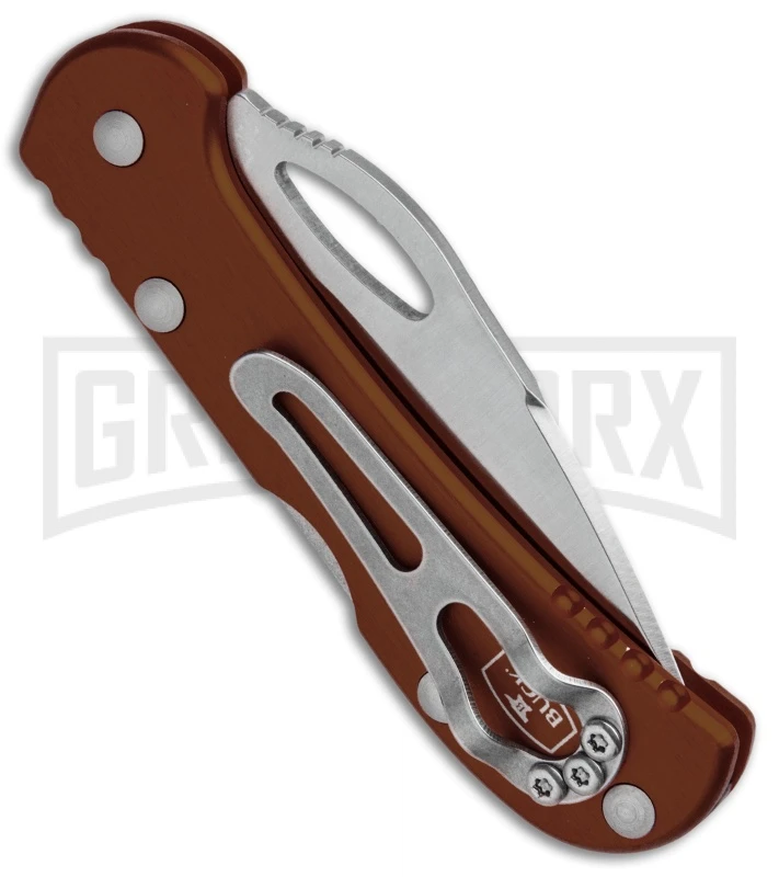 Buck Knives Buck Mini SpitFire Brown Folding Knife - Satin Plain 3 Buck Knives Buck Mini SpitFire Brown Folding Knife - Satin Plain - Image 3