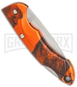 Buck Knives Buck Nano Bantam Mossy Oak Blaze Camo Folding Knife - Satin Plain -Buck Knives Sales Store Buck Nano Bantam Mossy Oak Blaze Camo satin BHQ 12356 er side large