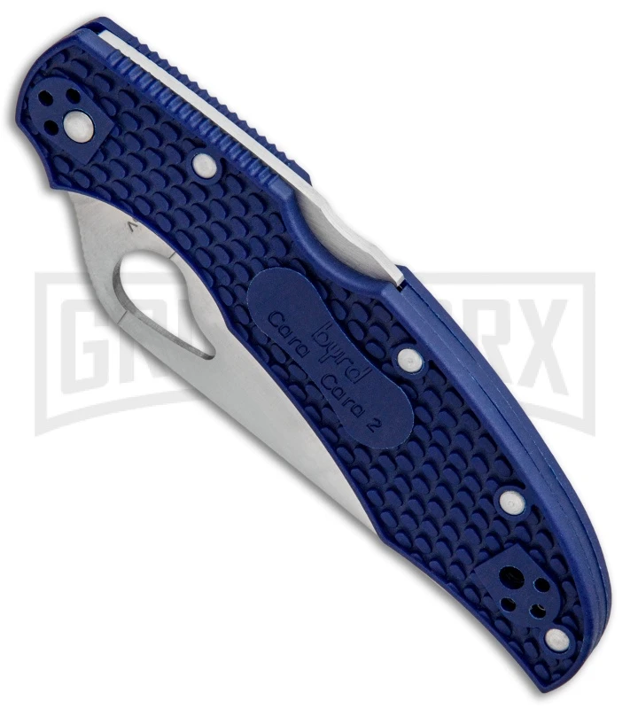 Byrd Cara Cara 2 Folding Knife Blue FRN - Satin Plain 2 Byrd Cara Cara 2 Folding Knife Blue FRN - Satin Plain - Image 2