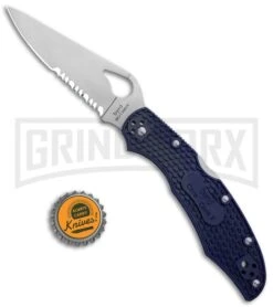 Byrd Cara Cara 2 Blue FRN Folding Knife - Satin Serr 7 Byrd Cara Cara 2 Blue FRN Folding Knife - Satin Serr -Buck Knives Sales Store Byrd Cara Cara 2 LB Blue FRN Satin Serr BY03PSBL2 BHQ 89815 jr bottlecap large