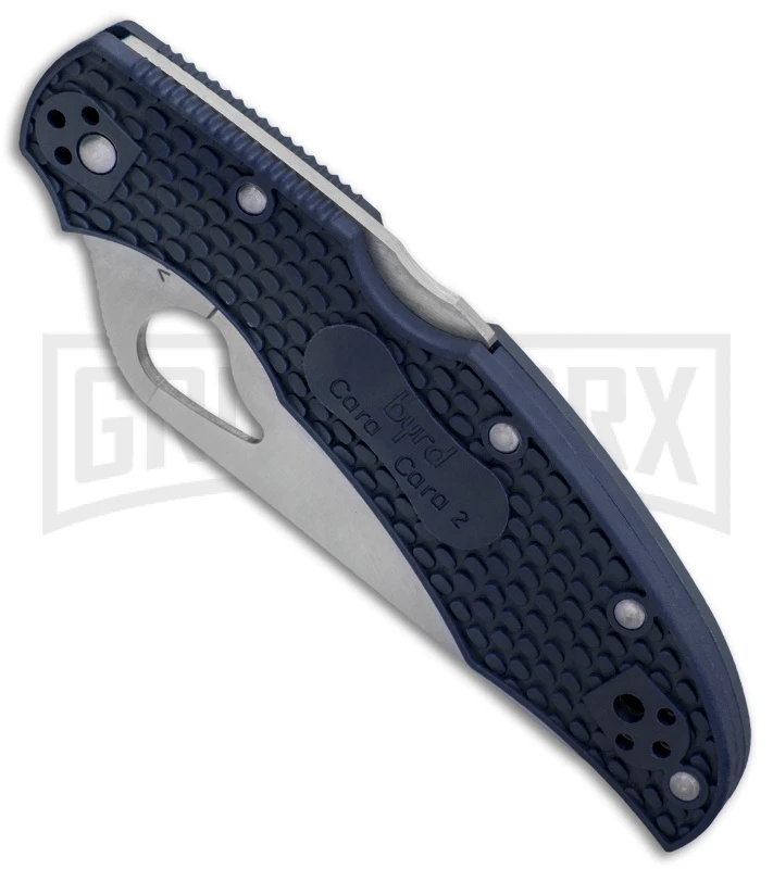 Byrd Cara Cara 2 Blue FRN Folding Knife - Satin Serr 2 Byrd Cara Cara 2 Blue FRN Folding Knife - Satin Serr - Image 2