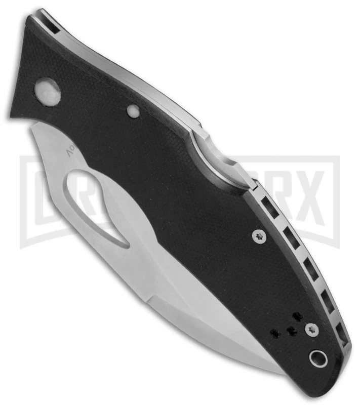 Byrd Crossbill Black G-10 Folding Knife - Satin Full Serr 2 Byrd Crossbill Black G-10 Folding Knife - Satin Full Serr - Image 2