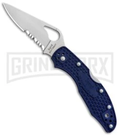 Byrd Meadowlark 2 Blue FRN Folding Knife - Satin Serr