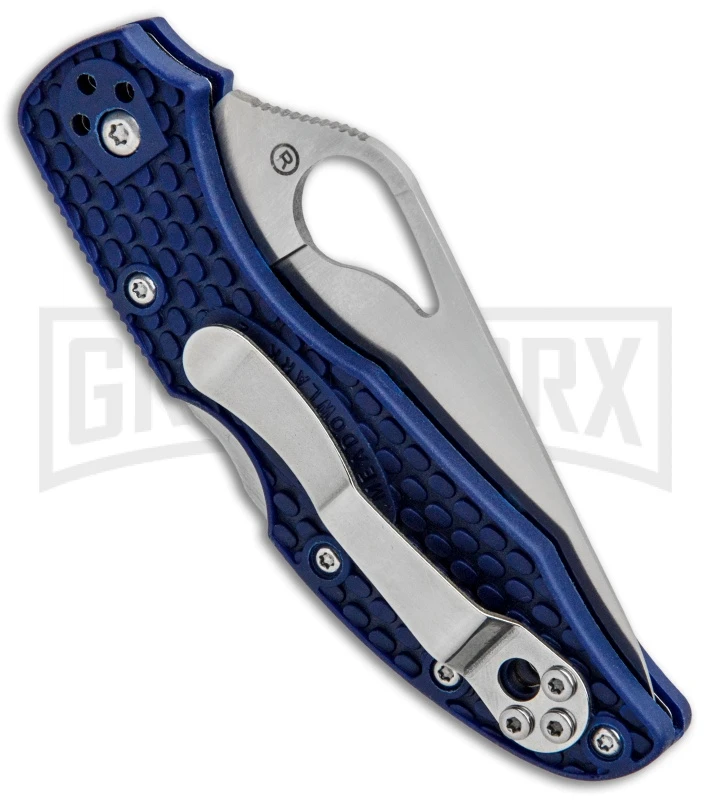 Byrd Meadowlark 2 Blue FRN Folding Knife - Satin Serr 3 Byrd Meadowlark 2 Blue FRN Folding Knife - Satin Serr - Image 3