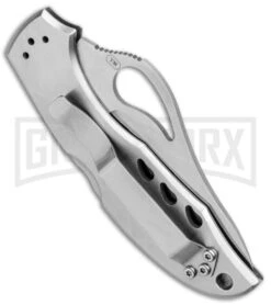 Byrd Meadowlark Stainless Steel Folding Knife - Satin Serr -Buck Knives Sales Store Byrd Meadowlark LB SS Satin Serr BY04PSCP BHQ 97669 jr side large