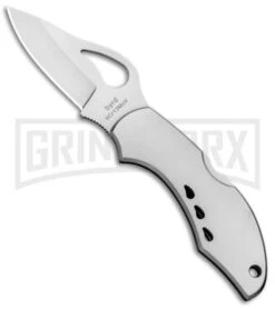 Byrd Robin Stainless Steel Folding Knife - Satin Plain