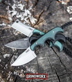 CRKT Folts Minimalist Drop Point Neck Knife - Stonewash Black Plain -Buck Knives Sales Store CRKT Folts Minimalist Bowie Neck Knife Black Green Micarta Bead Blast 2387 BHQ 7033 kp log web large