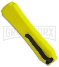 Coffin Blaster Neon Yellow DA/OTF Automatic Knife - Black Plain 6 Coffin Blaster Neon Yellow DA/OTF Automatic Knife - Black Plain -Buck Knives Sales Store Coffin Blaster Neon Yellow DA OTF Auto Black 4S LGR GX 36971 jr side large