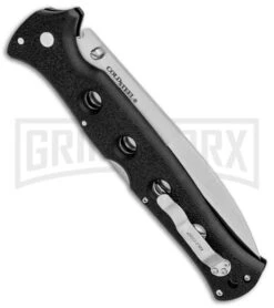 Cold Steel Counter Point XL Folding Knife - Satin Plain AUS-10A -Buck Knives Sales Store Cold Steel Counter Point XL Black Griv Ex 10AA BHQ 83389 jr side large