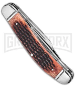 Cold Steel Gentleman's Stockman Jigged Bone Slip Joint Knife (2.5" Satin) -Buck Knives Sales Store Cold Steel Gentlemans Stockman Slip Joint Knife jigged Bone 2in Satin BHQ 140029 td side large