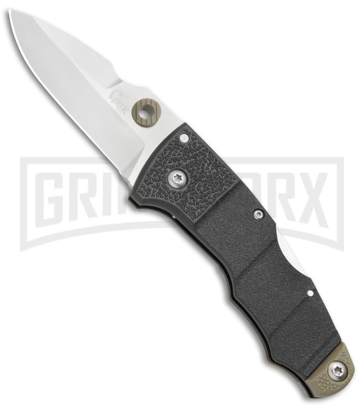 Cold Steel Grik Black GFN Tri-Ad Lock Knife - Satin Plain 1 Cold Steel Grik Black GFN Tri-Ad Lock Knife - Satin Plain