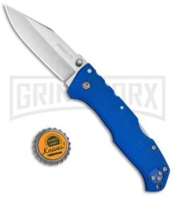Cold Steel Pro Lite Blue GFN Folding Knife - Clip Point Satin -Buck Knives Sales Store Cold Steel Pro Lite Pro GFN Blue Clip Point 20NSCLU BHQ 51989 jr bottlecap large