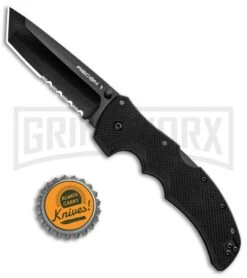Cold Steel Recon I Tanto Point Folding Knife - Black Serr -Buck Knives Sales Store Cold Steel Recon I Tanto Point LB Black Serr BHQ 6886 jr bottlecap large