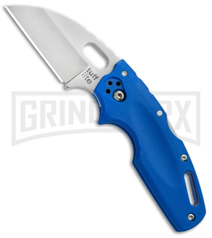 Cold Steel Tuff Lite Blue Folding Knife - Satin Plain 1 Cold Steel Tuff Lite Blue Folding Knife - Satin Plain