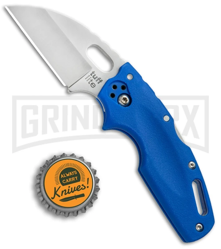 Cold Steel Tuff Lite Blue Folding Knife - Satin Plain 4 Cold Steel Tuff Lite Blue Folding Knife - Satin Plain - Image 4