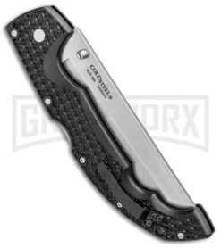 Cold Steel Voyager X Large Tanto Folding Knife - Stonewash Plain -Buck Knives Sales Store Cold Steel Voyager XL Tanto Tri Ad LB SW 29AXT BHQ 8616 jr side large