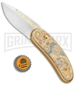 Custom Russian Gold Lion Automatic Knife - Polish Plain 11 Custom Russian Gold Lion Automatic Knife - Polish Plain -Buck Knives Sales Store Custom Russian Gold Lion Auto Polish RV HC2 LION GX 31052 jr bottlecap large