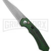 Diablo Automatic Knife Green Aluminum - Satin Plain