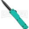 Firecracker Mini Robin Egg D/A OTF Automatic Knife - Black Dagger
