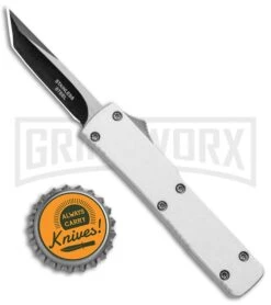 Firecracker Mini Silver D/A OTF Automatic Knife - Tanto Two Tone 7 Firecracker Mini Silver D/A OTF Automatic Knife - Tanto Two Tone -Buck Knives Sales Store Firecracker Mini Silver DA OTF Auto Tanto TT GX 37668 jr bottlecap large
