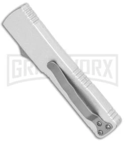 Firecracker Mini Silver D/A OTF Automatic Knife - Tanto Two Tone 6 Firecracker Mini Silver D/A OTF Automatic Knife - Tanto Two Tone -Buck Knives Sales Store Firecracker Mini Silver DA OTF Auto Tanto TT GX 37668 jr side large