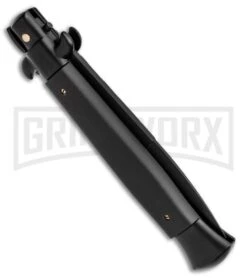 Frank B. 9" Italian Stiletto Tactical Black Automatic Knife - Bayonet Black 6 Frank B. 9" Italian Stiletto Tactical Black Automatic Knife - Bayonet Black -Buck Knives Sales Store Frank B. 9in Italian Stiletto Stealth Black Automatic Knife Bayonet Black GX 3273 LS Side 2 large