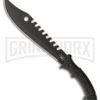 Frost Cutlery Tac Xtreme Mammoth Machete Black ABS Fixed Blade Knife - Black