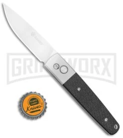 Ganzo Knives G7211-BK Black G-10 Automatic Knife - Flat Grind Satin -Buck Knives Sales Store Ganzo Knives Black G 10 Flat Grind Satin G7211 BK BP 25412 jr bottlecap large