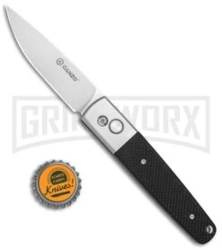 Ganzo Knives G7212-BK Black G-10 Automatic Knife - Flat Grind Stonewash -Buck Knives Sales Store Ganzo Knives G7212 Black G 10 Auto Flat Grind SW BP 24622 jr bottlecap large
