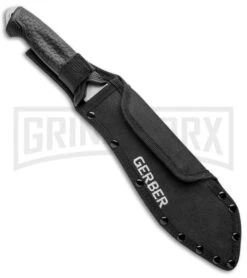 Gerber Versafix 14" Black GFN Machete Fixed Blade Knife - Stonewash Plain 6 Gerber Versafix 14" Black GFN Machete Fixed Blade Knife - Stonewash Plain -Buck Knives Sales Store Gerber Versafix 14in Machete Black SW 31 003473 BHQ 94218 jr sheath large