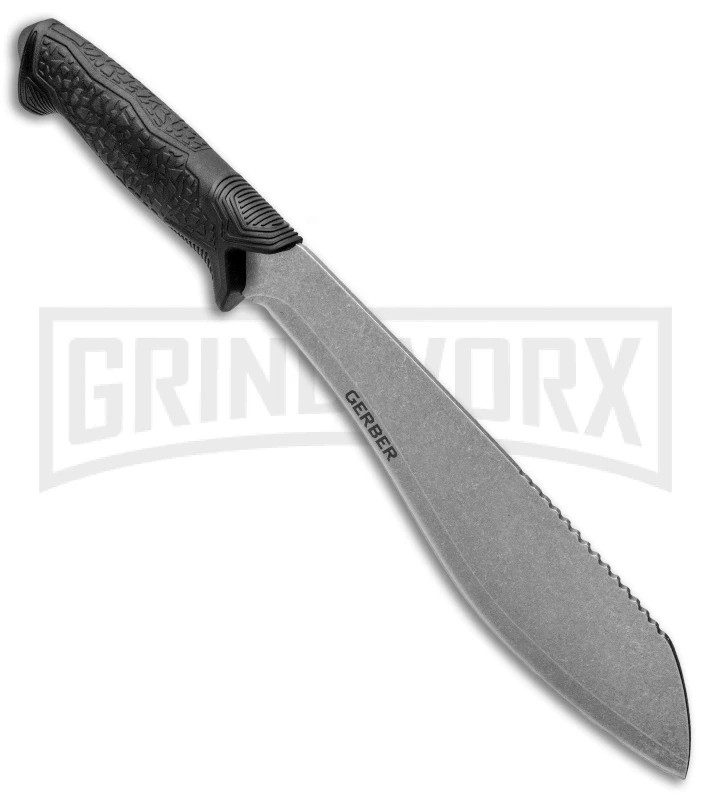 Gerber Versafix 14" Black GFN Machete Fixed Blade Knife - Stonewash Plain 2 Gerber Versafix 14" Black GFN Machete Fixed Blade Knife - Stonewash Plain - Image 2