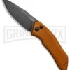 Kershaw Launch 1 Bronze Aluminum Automatic Knife - Blackwash Plain