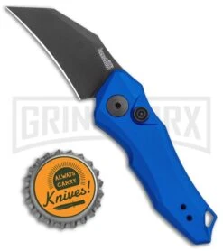Kershaw Launch 10 Blue Automatic Knife CA Legal - Stonewash Plain 7 Kershaw Launch 10 Blue Automatic Knife CA Legal - Stonewash Plain -Buck Knives Sales Store Kershaw Launch 10 Auto Blue SW KER7350BLUBLK BHQ 115104 jr bottlecap large
