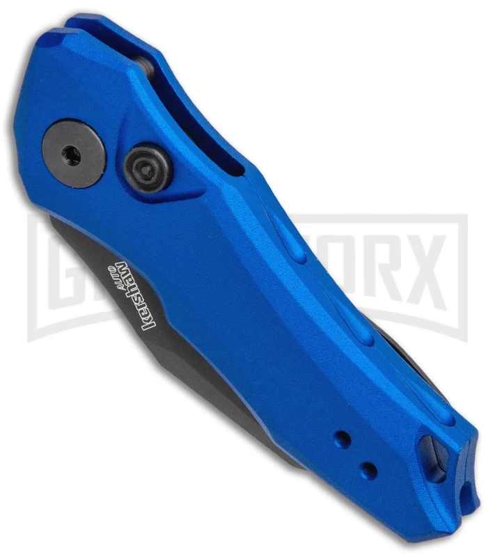 Kershaw Launch 10 Blue Automatic Knife CA Legal - Stonewash Plain 2 Kershaw Launch 10 Blue Automatic Knife CA Legal - Stonewash Plain - Image 2