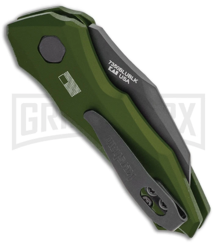 Kershaw Launch 10 Olive Green Automatic Knife CA Legal - Stonewash Plain 3 Kershaw Launch 10 Olive Green Automatic Knife CA Legal - Stonewash Plain - Image 3