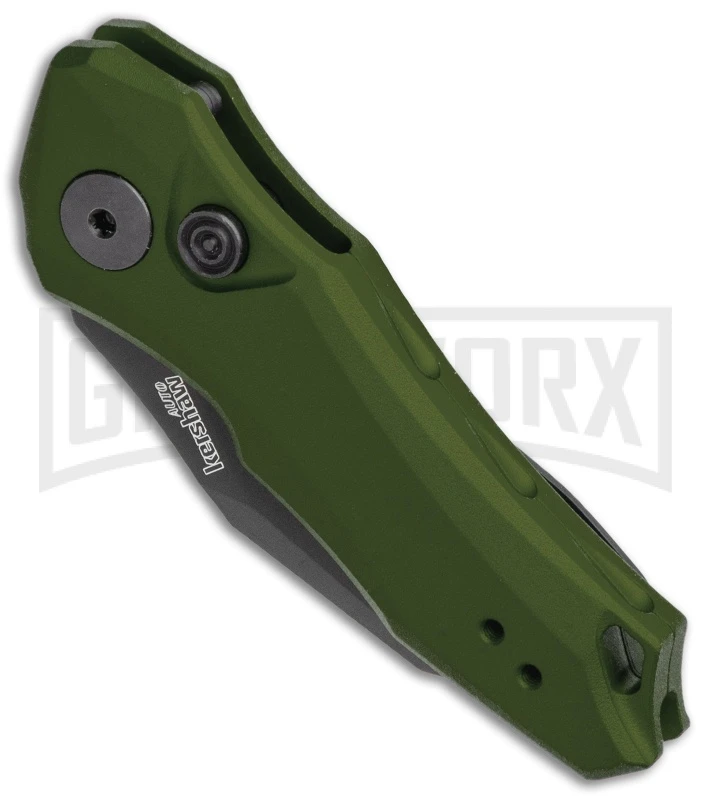 Kershaw Launch 10 Olive Green Automatic Knife CA Legal - Stonewash Plain 2 Kershaw Launch 10 Olive Green Automatic Knife CA Legal - Stonewash Plain - Image 2