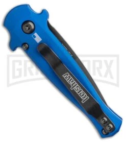 Kershaw Launch 12 Blue Aluminum/CF Mini Stiletto Automatic Knife - Black Plain 6 Kershaw Launch 12 Blue Aluminum/CF Mini Stiletto Automatic Knife - Black Plain -Buck Knives Sales Store Kershaw Launch 12 Mini Stiletto Automatic Knife Blue 2.5 Black 7125BLUBLK BHQ 117960 LS Side large