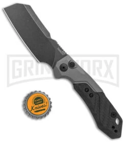 Kershaw Launch 14 Automatic Knife Cleaver Gray Aluminum - Black Stonewash Plain -Buck Knives Sales Store Kershaw Launch 14 Auto Cleaver BlackWash 7850 BHQ 139777 jr bottlecap large
