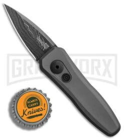Kershaw Launch 4 Gray Automatic Knife CA Legal - Damascus Plain 11 Kershaw Launch 4 Gray Automatic Knife CA Legal - Damascus Plain -Buck Knives Sales Store Kershaw Launch 4 CA Legal Auto Gray Damascus BHQ 86760 er bottlecap large