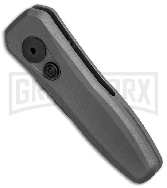 Kershaw Launch 4 Gray Automatic Knife CA Legal - Damascus Plain 3 Kershaw Launch 4 Gray Automatic Knife CA Legal - Damascus Plain - Image 3