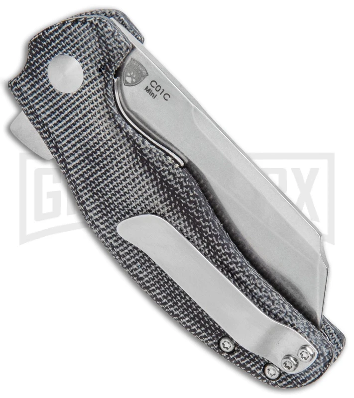 Kizer Vanguard Mini Sheepdog Knife Black Micarta - Stonewash Plain 3 Kizer Vanguard Mini Sheepdog Knife Black Micarta - Stonewash Plain - Image 3