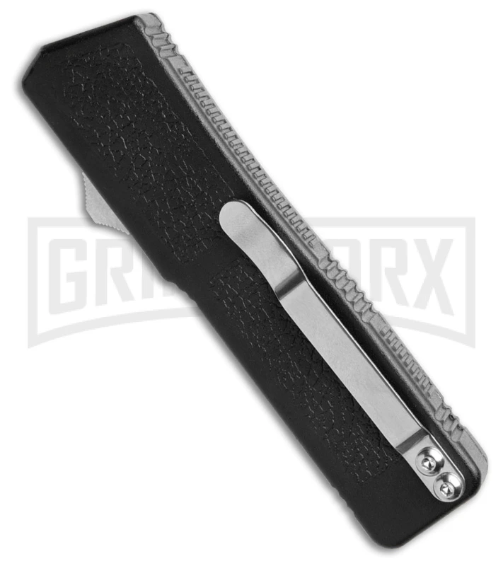 Lightning Black D/A OTF Automatic Knife - Clip Point Two Tone 2 Lightning Black D/A OTF Automatic Knife - Clip Point Two Tone - Image 2