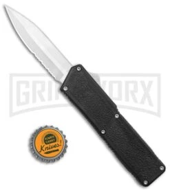 Lightning Black D/A OTF Automatic Knife - Satin Dagger Serr 7 Lightning Black D/A OTF Automatic Knife - Satin Dagger Serr -Buck Knives Sales Store Lightning Black DA OTF Auto Satin Dagger Serr GX 16892 jr bottlecap large