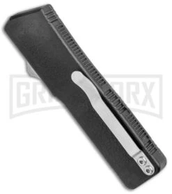 Lightning Black D/A OTF Automatic Knife - Satin Dagger Serr 6 Lightning Black D/A OTF Automatic Knife - Satin Dagger Serr -Buck Knives Sales Store Lightning Black DA OTF Auto Satin Dagger Serr GX 16892 jr side large