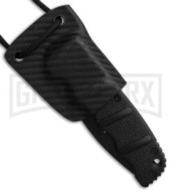 Linos Kydex Boker Kalashnikov Neck Sheath W/ Black Cord - Carbon Fiber