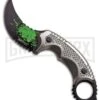 M-Tech Lurker Karambit Gray Fixed Blade Knife - Black Serr