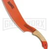 Marble's Parang Wood Fixed Blade Knife - Orange Plain