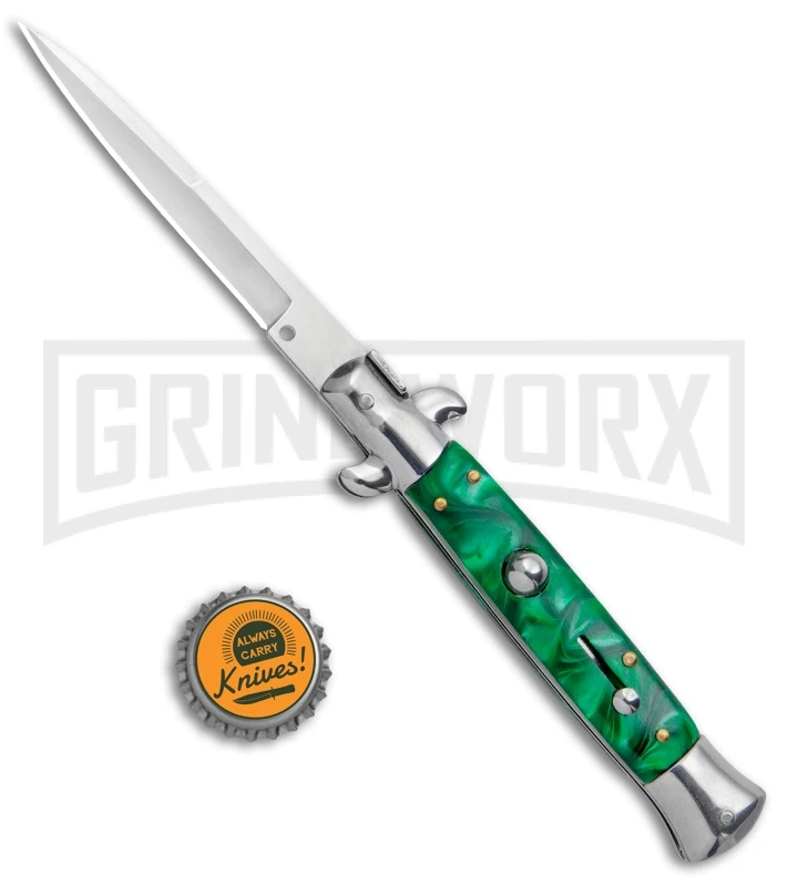 Milano 9" Green Acrylic Bayonet (4" Satin) 4 Milano 9" Green Acrylic Bayonet (4" Satin) - Image 4
