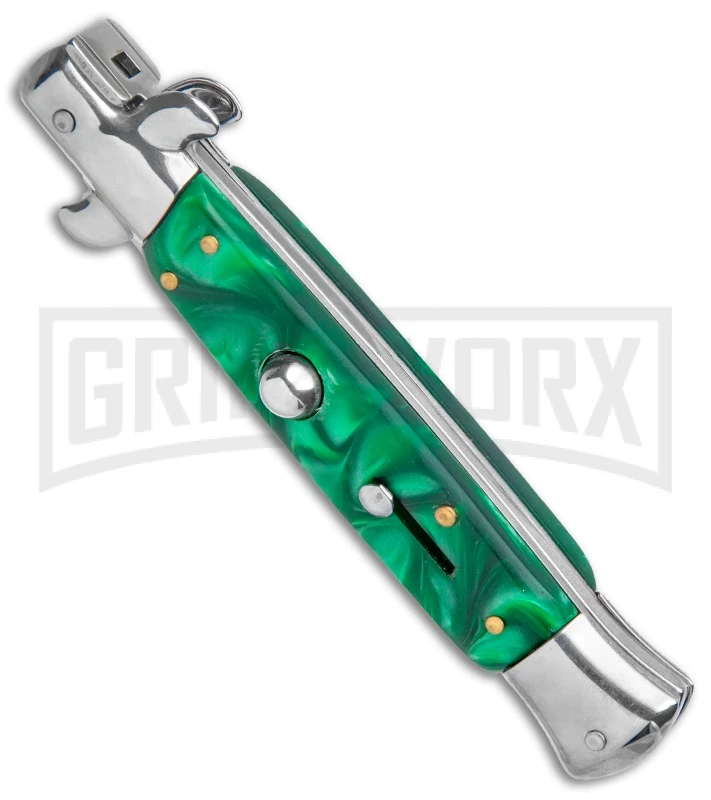 Milano 9" Green Acrylic Bayonet (4" Satin) 2 Milano 9" Green Acrylic Bayonet (4" Satin) - Image 2